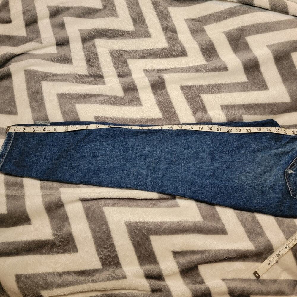 Topshop Moto Petite Lucas Jeans 24P Cropped Distressed Ripped Denim - Picture 12 of 12